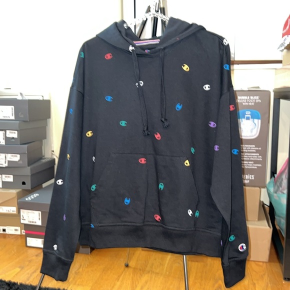 CHAMPION Powerblend Logo Hoodie NWOT - Picture 4 of 11